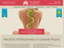 Tablet Screenshot of orthopaedie-braun-berlin.de